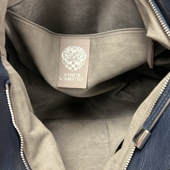 Vince Camuto EMELY Snakeskin Embossed Pebbled Leather Tote Handbag - Picture 10 of 12